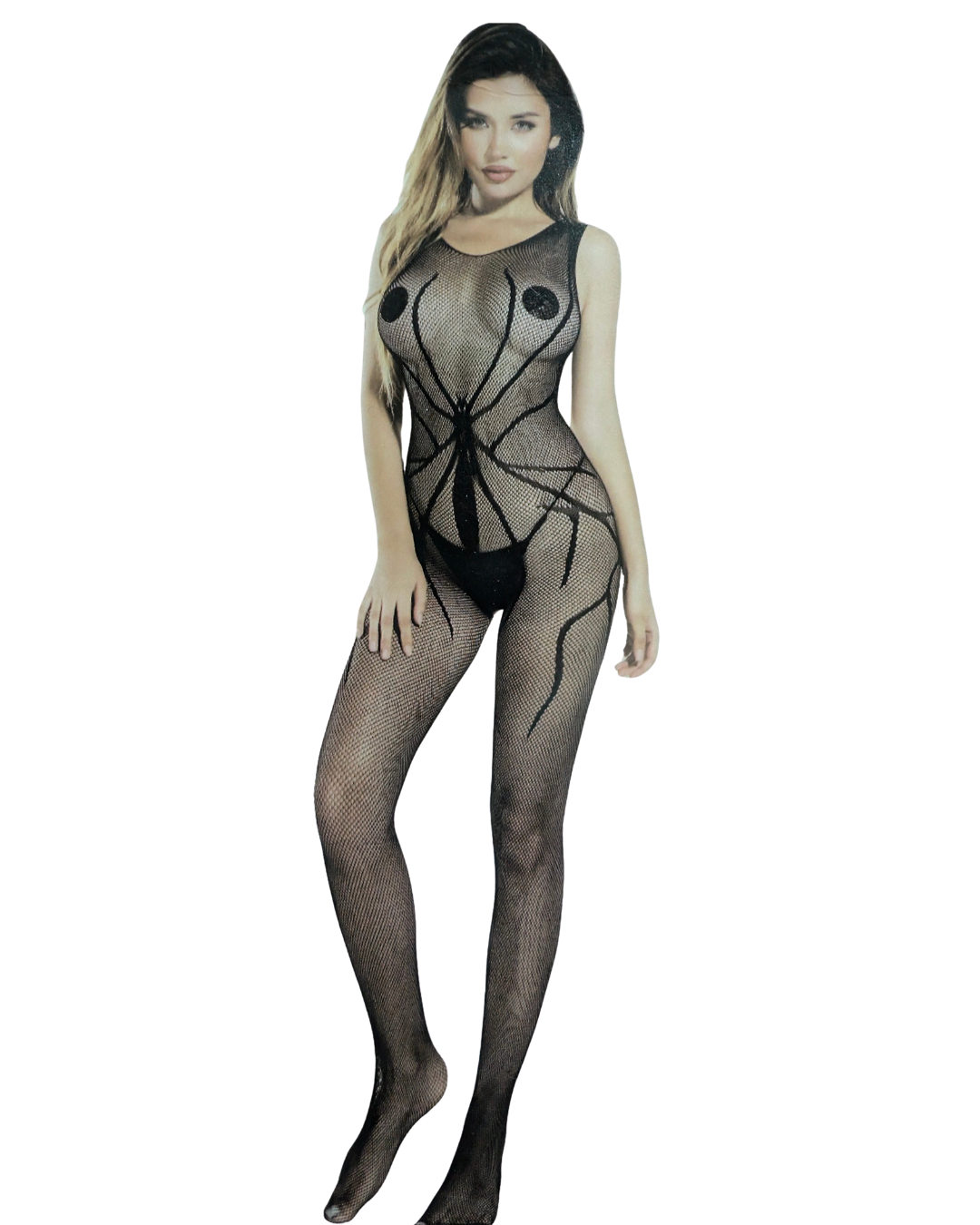 Midnight Web Silhouette Bodystocking